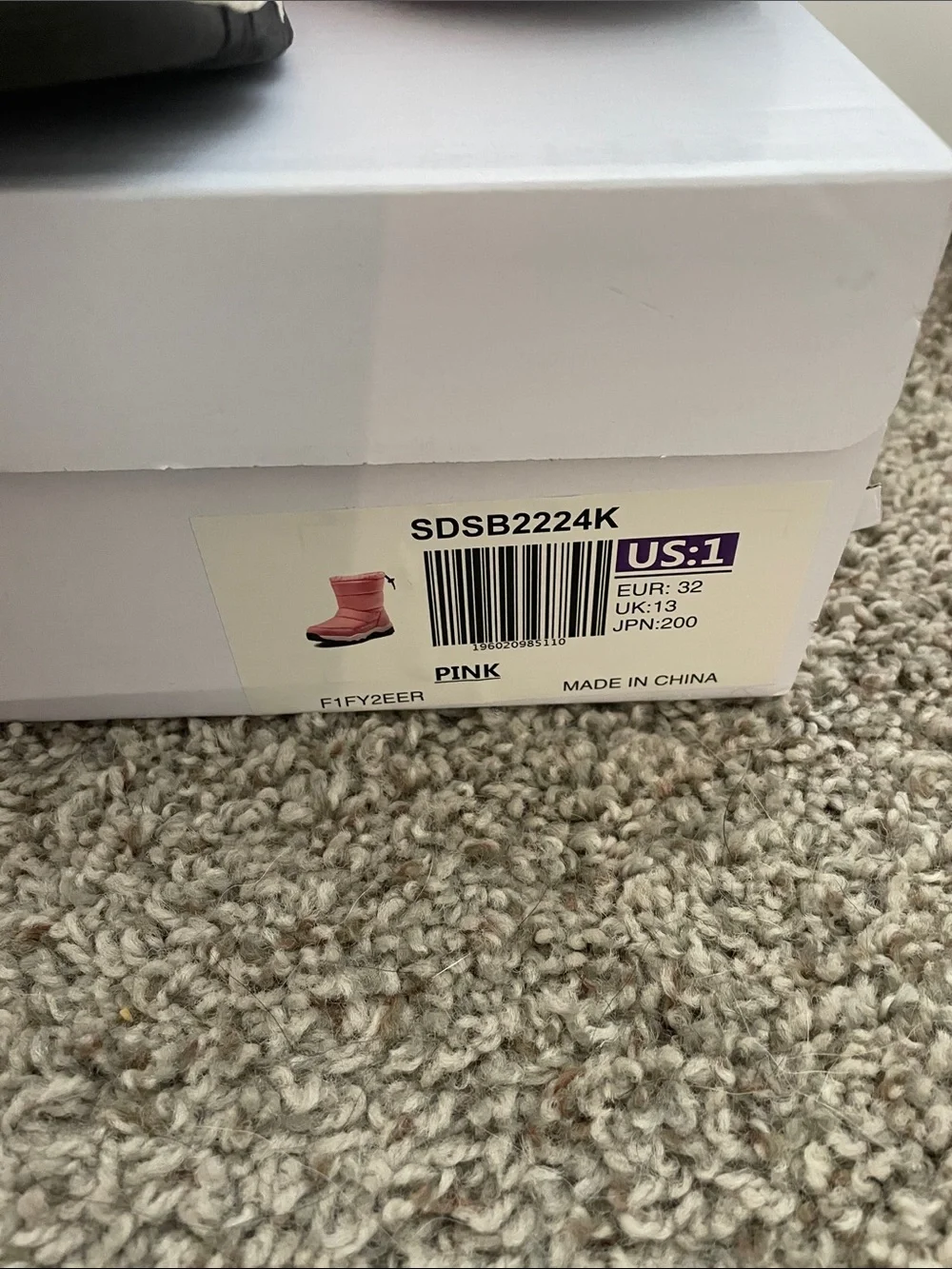 Dream Pairs Coral Pink Quilted Winter Boots